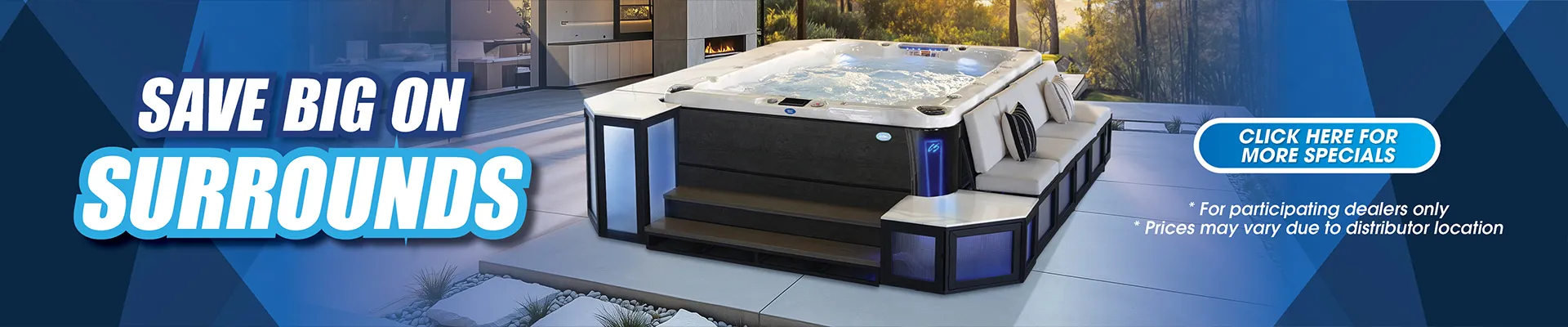 Calspas hot tub being used in a family setting - Camden