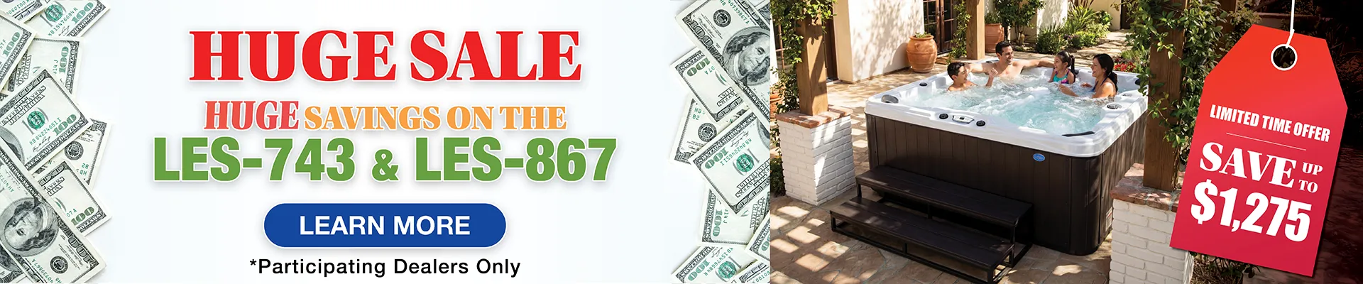 Calspas hot tub being used in a family setting - Camden